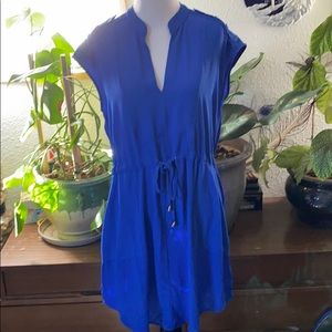 Royal blue dress/swimsuit cover-up